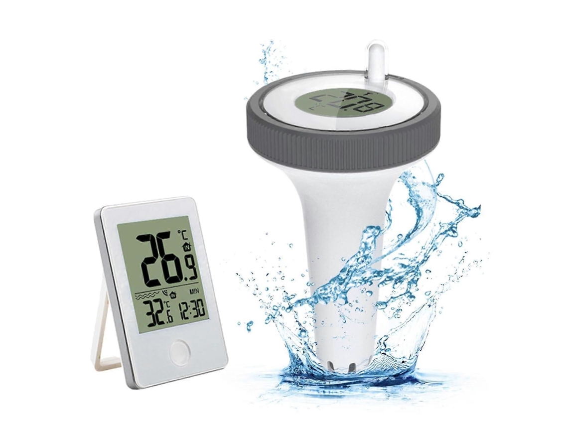 Termômetro de Piscina Sem Fio, Flutuante, Piscina, Digital Pisci na para Uso Externo, Receptor S GOKOCO
