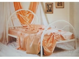 Cama COLCHÃOCERTO.PT (190x90 - Ferro - Vermelho)