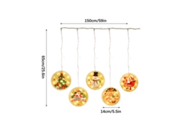 Luzes De Natal Corda Estrela Usb Decoração Ambiente