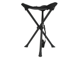 Banqueta Tripé Dobrável Com Capacidade De Carga De 200 Kg, Antiderrapante, Portátil, Ideal Para Pesca, Camping E Piquenique Ao Ar Livre, Na Cor Preta.