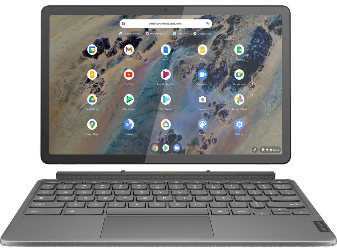 Portátil Híbrido LENOVO Chromebook Ideapad Duet 3 11Q727 (Outlet Grade B - 10.95'' - Qualcomm Snapdragon 7c Gen 2 - RAM: 4 GB - 128 GB eMMC - Qualcomm Adreno)