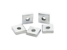 Porca Quadrada Fina Din562 M3 M4 M5 M6 M8 Porcas Quadradas De Aço Carbono Zincado M5x12x12x3 10 Peças