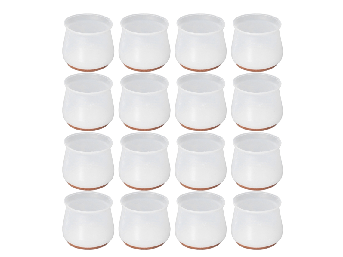 Protectoras De Patas De Silla Anti-rasguño De Silicona Reducen Ruido 16pcs Para Hogar, Café Y Restaurante