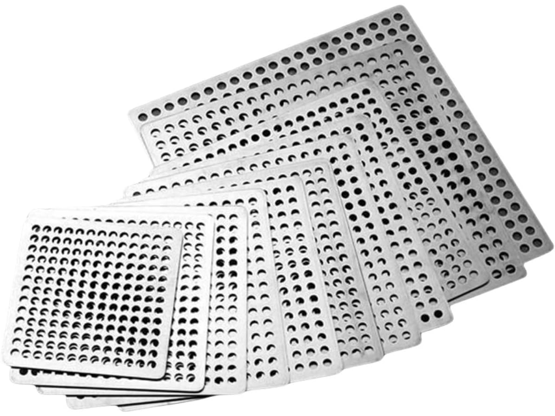 Ralo Quadrado De Aço Inoxidável Para Pia Chuveiro, Evitar Entupimentos (12,5 Cm)