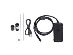 Câmera endoscópica WiFi HD 8mm 1m borescope com 6 LEDs inspeção industrial Android iOS S/MARCA