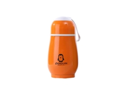 2026 taza Aislada de Acero Inoxidable Forma Pingüino Kawaii Linjou 300ml Naranja