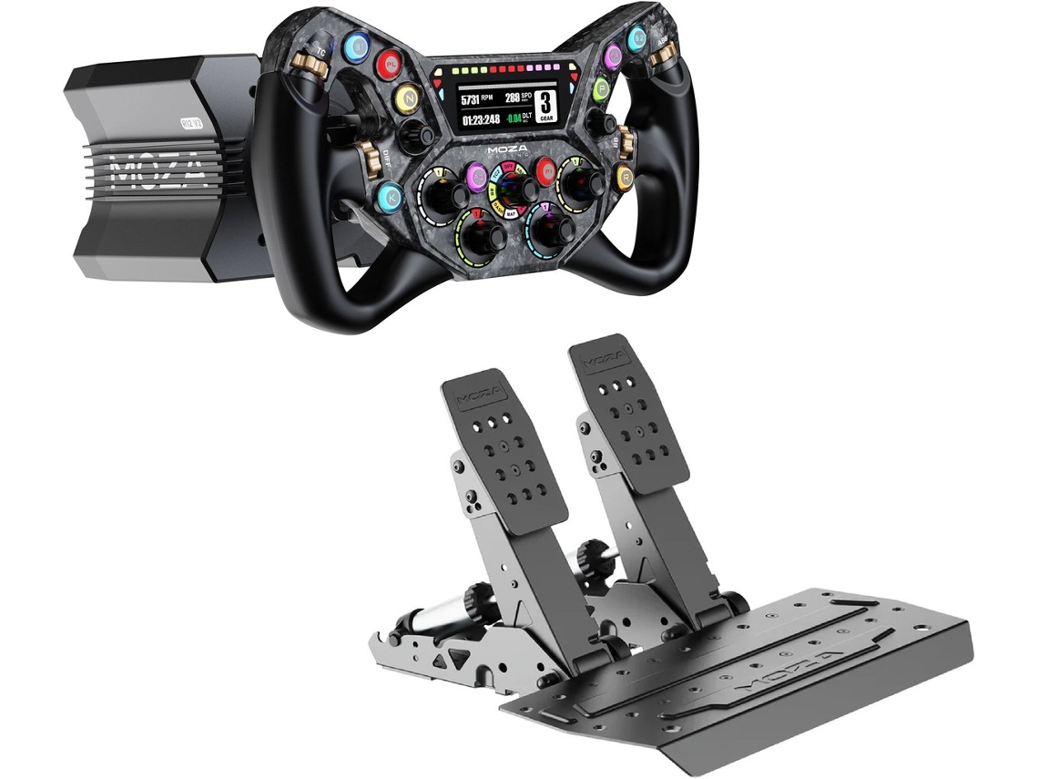 Moza R12 V2 + KS PRO + SRP2 pacote de simulação de corrida direct drive 12 Nm MOZA RACING