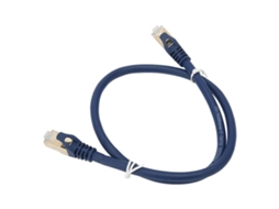 Lurelia Cabo Ethernet Cat8 Rj45 40 Gbps 2000 Mhz 0,5 M Blindado Banhado A Ouro Azul Para Gaming