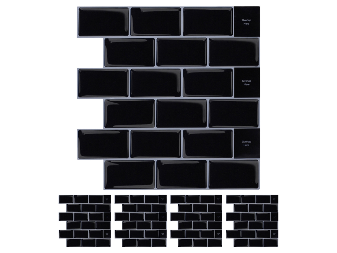 Adesivos Cerâmicos 3D 5 Peças Impermeáveis e À Prova de Umidade NEVEANCE