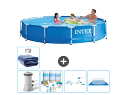 Intex Piscina Com Estrutura Redonda - 366x76 Cm - 6-peças S20482
