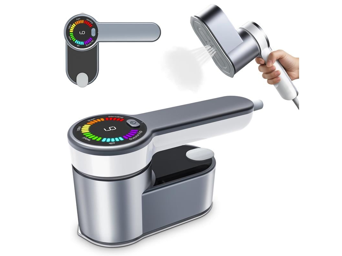 Ferro a Vapor com Visor Lcd e Aquecimento Rápido em 10 Segundos BRILVIBERA (cinza)