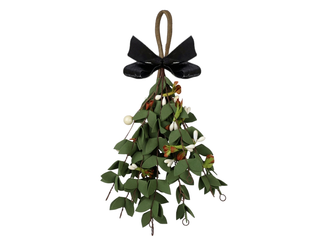 Folhas de visco artificial decoração de Natal para casa e árvore LAXISCREED