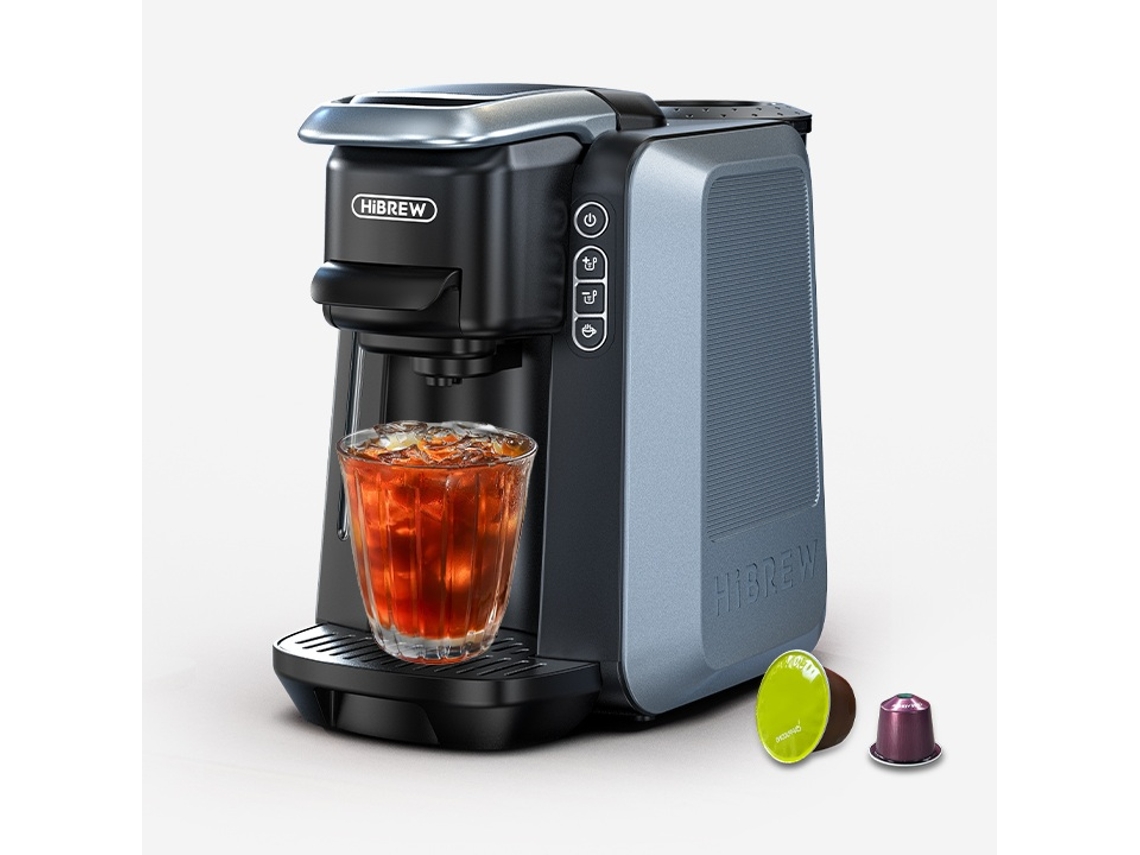 H6 20 Bar Máquina De Café Expresso 5 Em 1, Reconhece Automaticamente 4 Tipos De Cápsulas,ajusta Automaticamente As Configurações De Preparação Hibrew