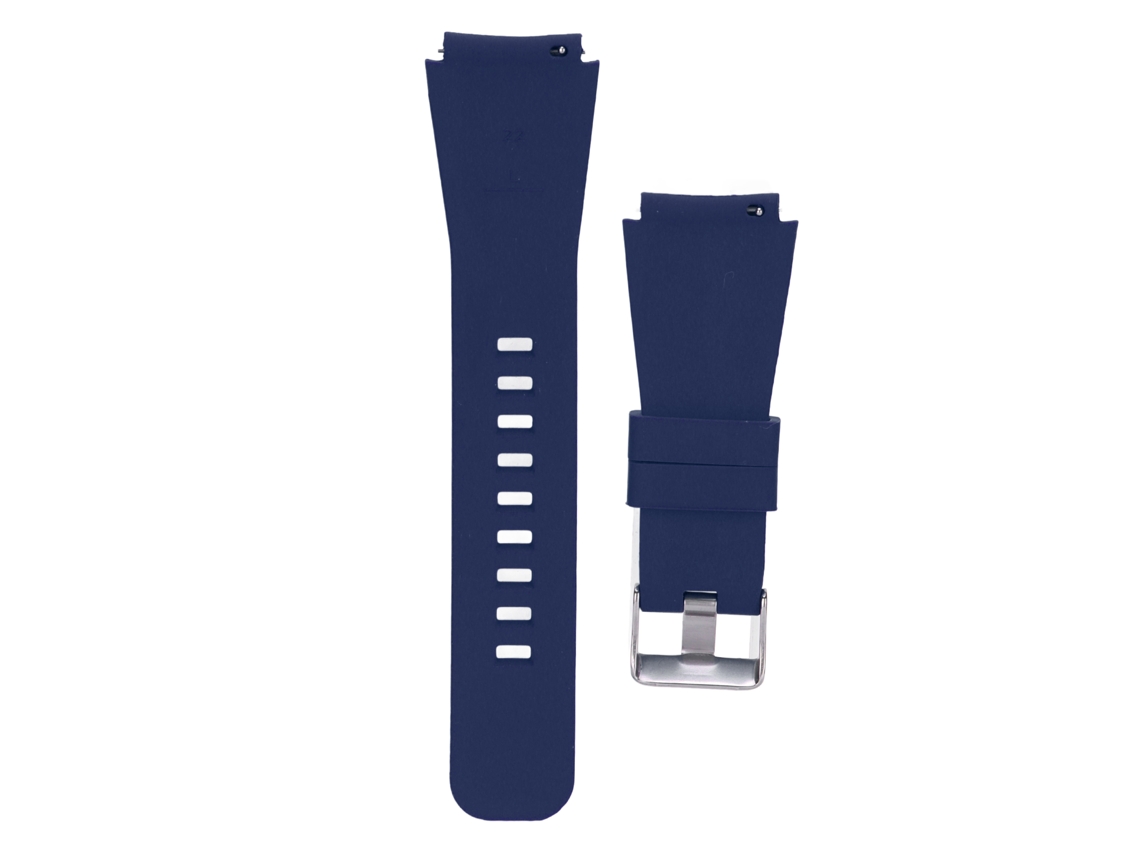 Cinto De Silicone 22mm Compatível Com Amazfit Gtr 3 Pulseira Azul Midnight