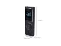 Gravador de Voz Digital 4gb com Reprodutor Mp3 S/MARCA
