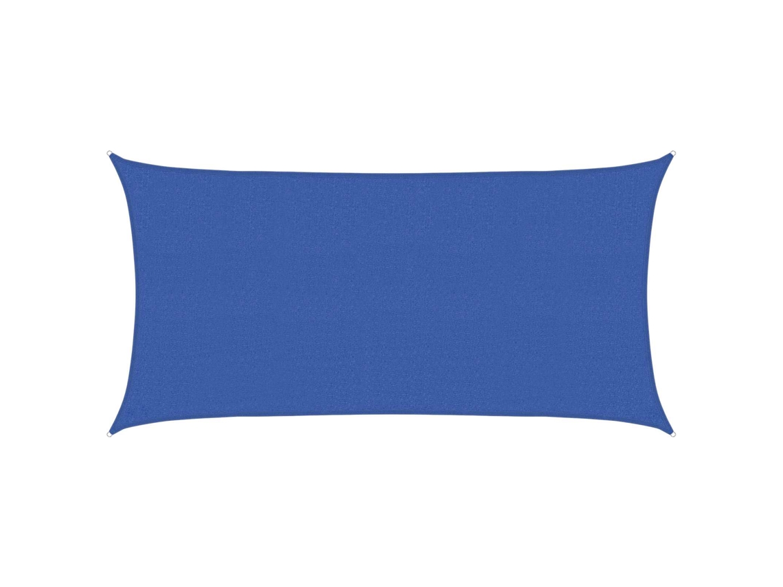 Vidaxl Vela De Sombra 2,5 X 6 M Hdpe Retangular Azul