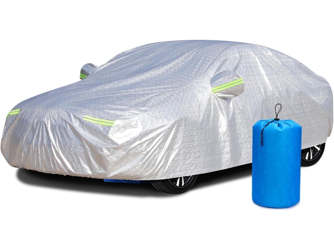 Capa De Inverno Para Carro Com Zíper, Capa À Prova De Vento Para Uso Externo.