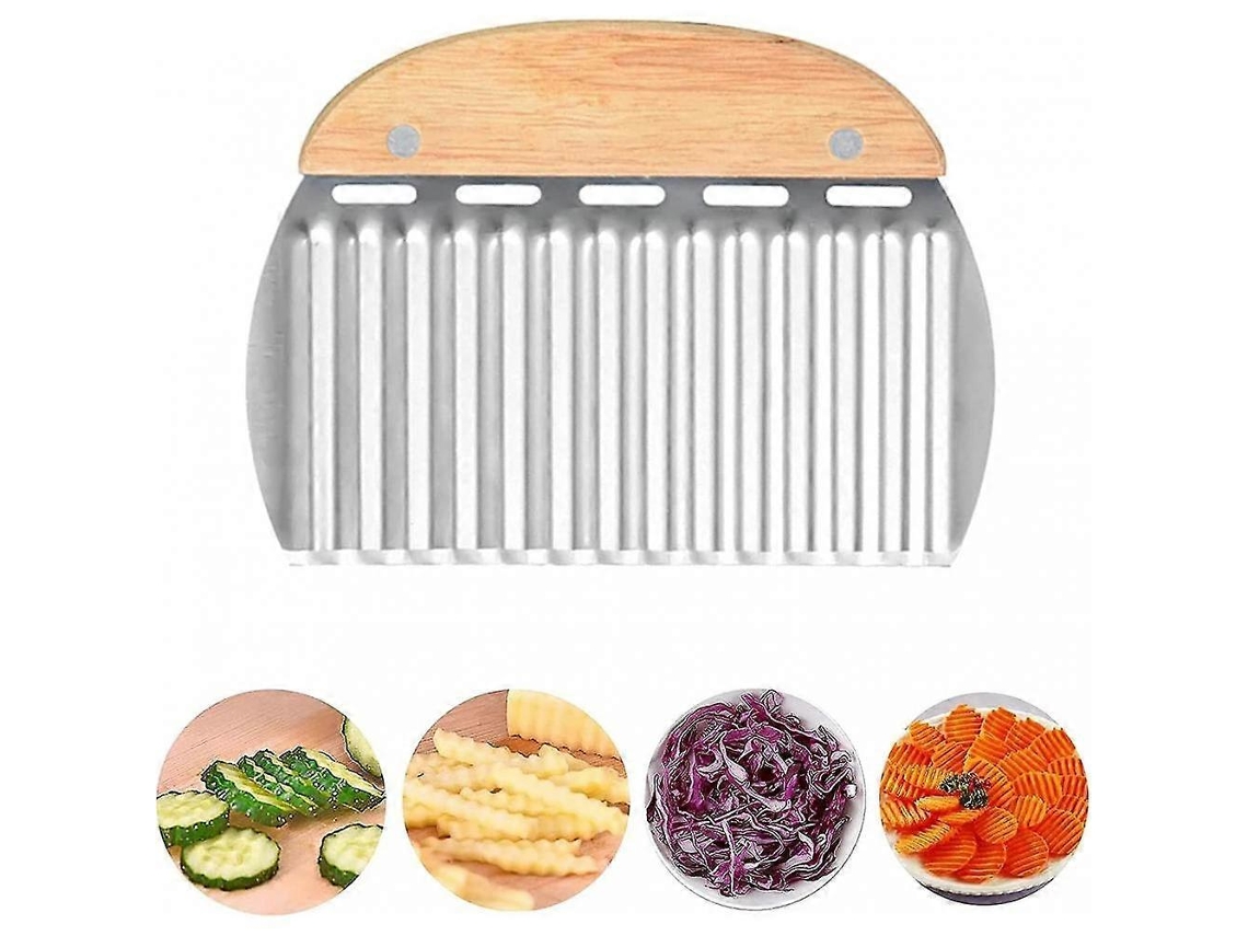 Cortador De Batata Ondulado De Aço Inoxidável, Lâmina Ondulada Para Batatas, Batatas Fritas E Frutas, Lâmina Para Vegetais Ucm Everley891