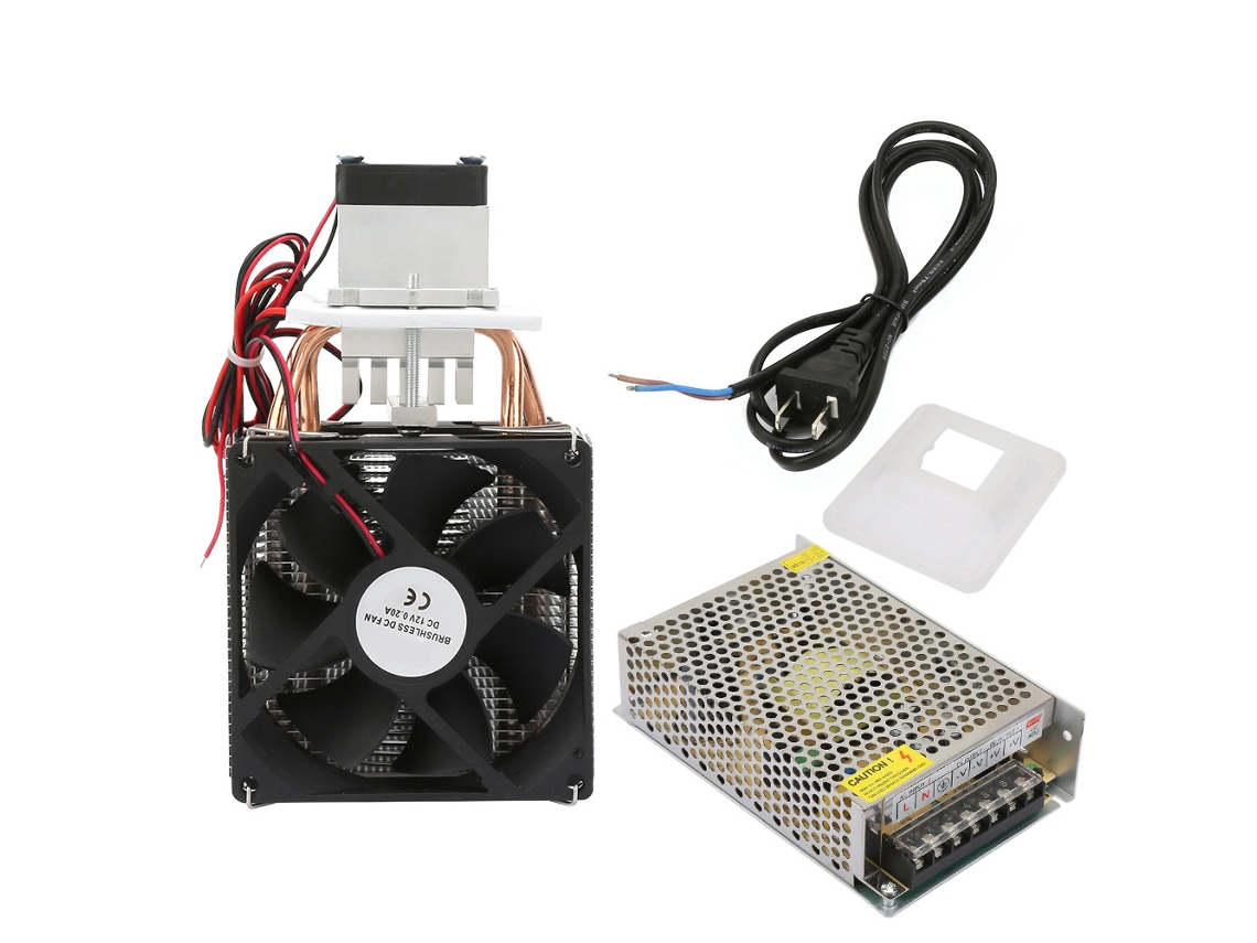 Cooler Termoelétrico Semicondutor 12v 10a Com 3 Ventiladores Kit Diy Para Resfriamento