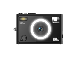 Câmera Portátil 5k para Viagens, Wi fi, Tela Ips de 2,8", Estilo Retrô JIAPEI (preta)