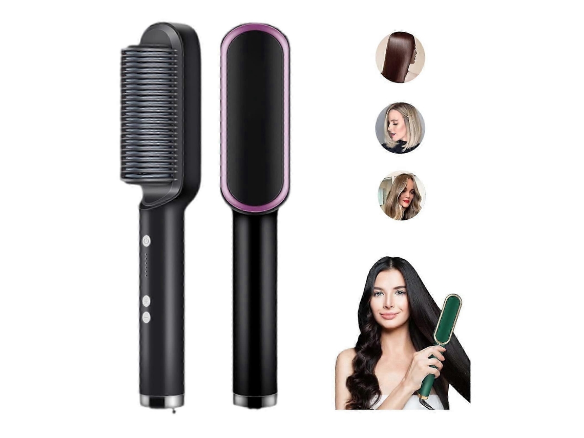Escova Alisadora E Modeladora De Cabelo 2 Em 1 Com Íons Negativos. Nostalgia88