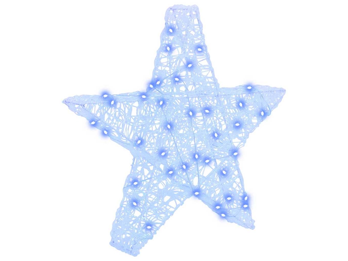 Ornamento De Natal Vidaxl Azul Acrílico (55 X 53,5 X 10 Cm)