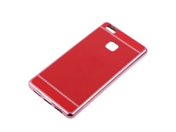 Capa de TPU com padrão de lichia, para Huawei P9 Lite, vermelho e dourado