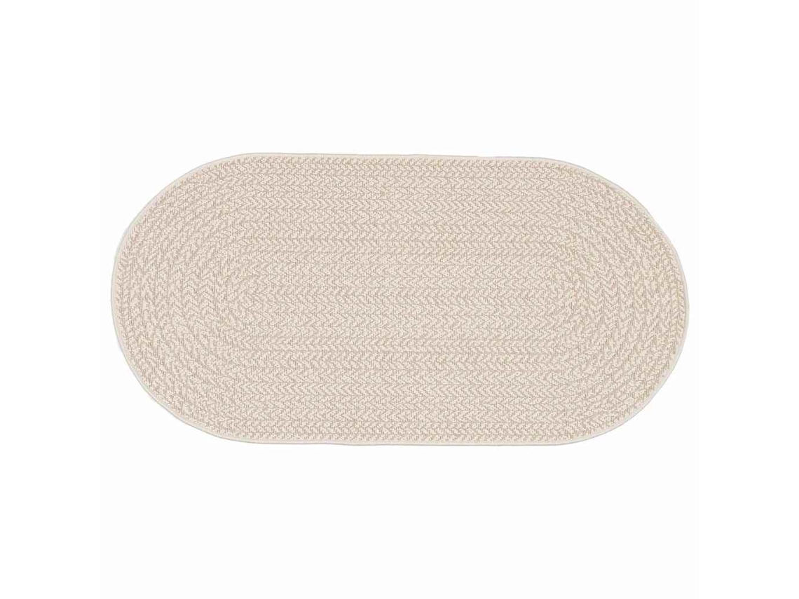 Conjunto 1 Tapete Para Outdoor Vidaxl Creme Polipropileno (200 X 100 Cm)