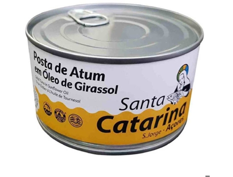 Atum Posta em Óleo de Girassol SANTA CATARINA emb. 375 gr (peso escorrido 250 gr)