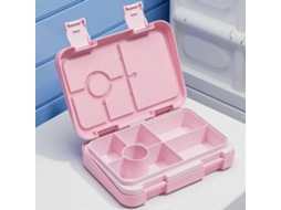 Lancheira Bento Infantil De 810 Ml Com Fivela Dupla E 2 Recipientes Modulares, Própria Para Micro Ondas Webake