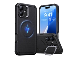 Capa Cyber ​​​​tough (halolock) Esr Com Suporte Para Iphone 16 Plus (preta)