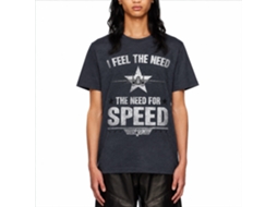 Rockinstone Top Gun Movie Need For Speed Heather Navy Adult T-shirt Size:xl