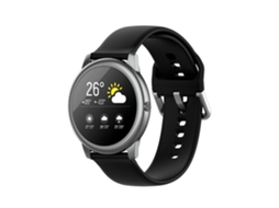 Aetheria pulseira de Silicone Macia para Haylou Solar Ls05/ls05s/ls04 22mm com Fivela Prata