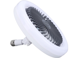 Ventilador De Teto Com Luz Controle Remoto, Led Regulável, 3 Cores,