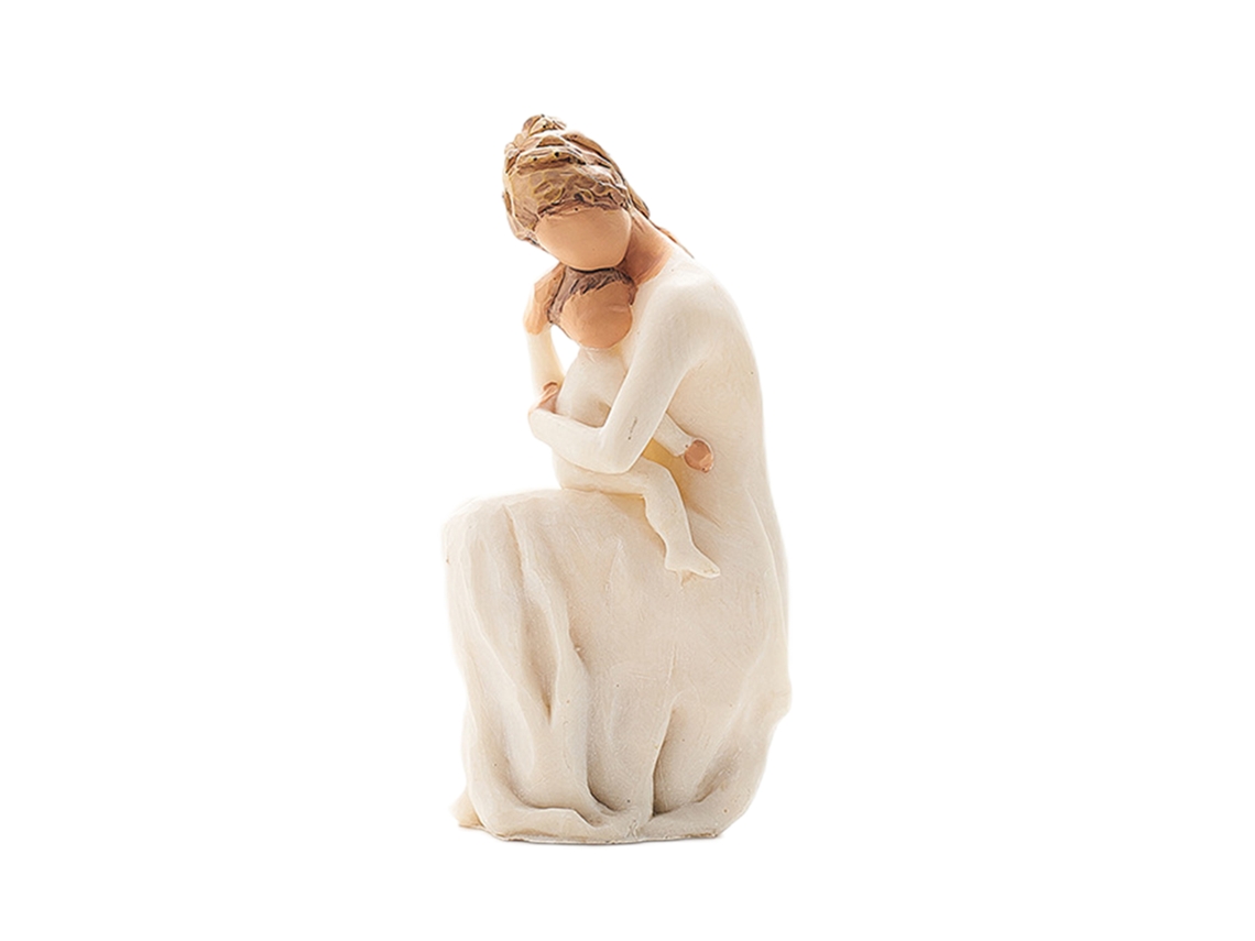 Laxiscreed Estátua De Família De Três Pessoas Para Decoração Moderna No Quarto