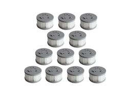 12 peças filtro hepa para xiaomi jimmy jv85 jv85 pro h9 pro a6/a7/a8 acessórios de aspirador de pó portátil sem fio