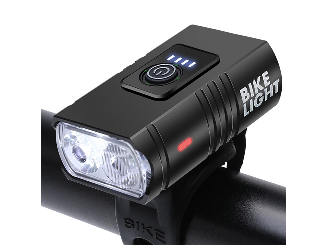 Luz Led Recarregável Via Usb para Bicicleta, 6 Modos de Iluminação, Luz Dianteira para Ciclismo de Estrada e Mountain Bike, À Prova D'água. MDUG