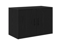 Garage Wall Cabinet, Garage Wall Cabinets Vidaxl Preto Madeira Processada (60 X 30 X 41 Cm)