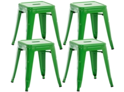 Conjunto De 4 Bancos Armin Verde