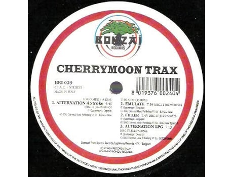 Vinil Alternation, Cherry Moon Trax Bonzai Records Italy