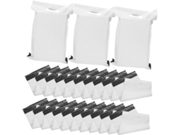 100 Unidades Paquet D'expédition Renforcé Léger Blanc Para Vêtements Fermeture Pratique