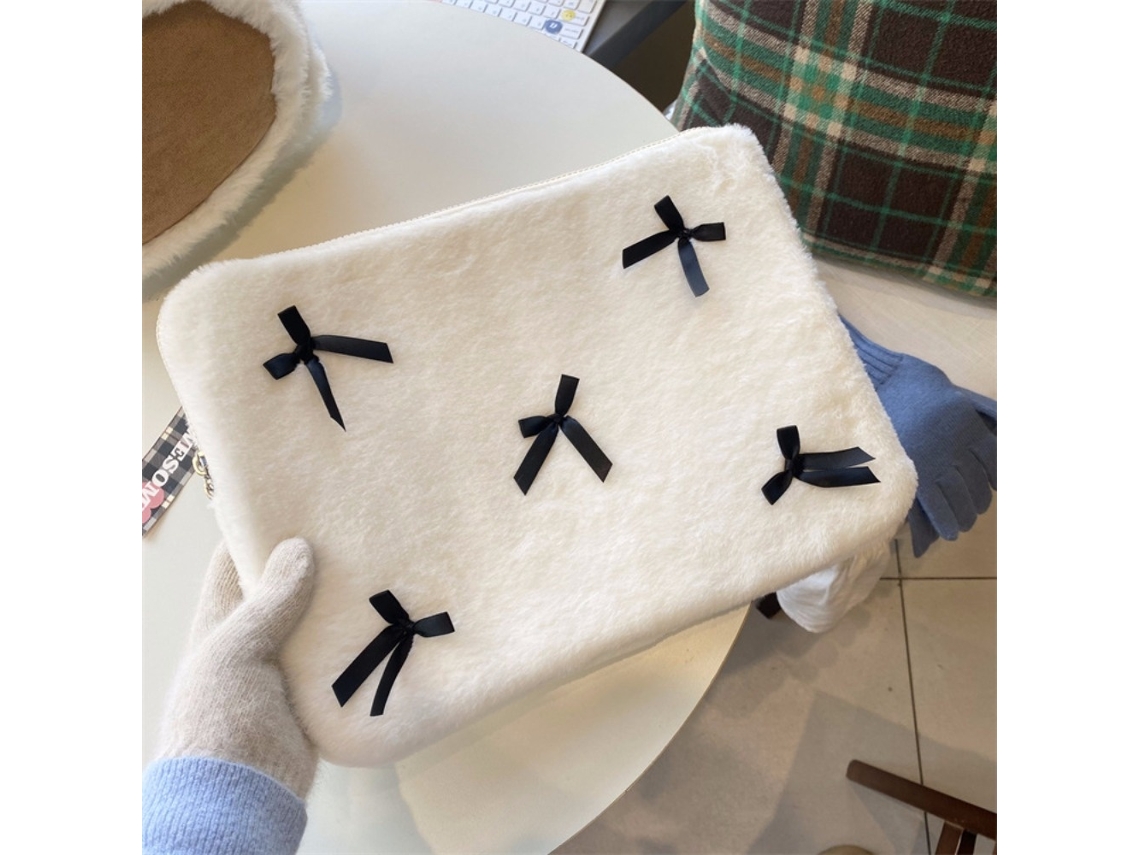 Bolsa Para Laptop 11 Polegadas, Cor Branco, Para Notebook E Acessórios Elysve