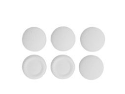 KIT de Capas Mali para Thumbstick, Acessórios de Grip, 6 em 1, Branco