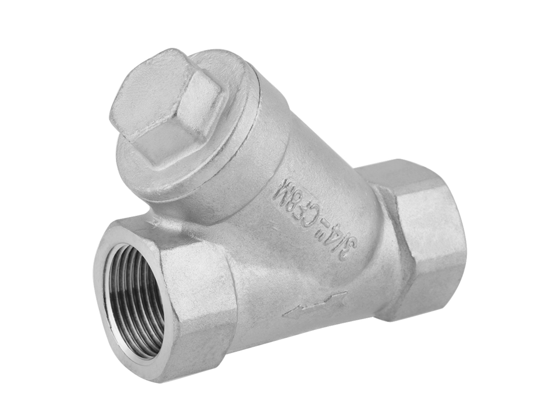 Filtro Y De Aço Inoxidável 3/4" Dn20 Roscado Pt Para Água Óleo Gás Bico De Bomba