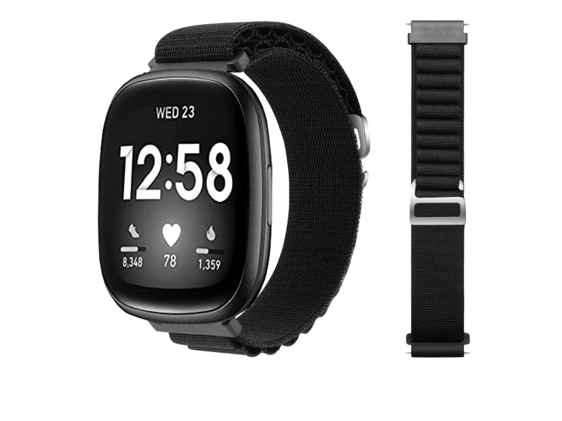 Bracelete Loop Alpine para Fitbit by Google Versa 4 Preto