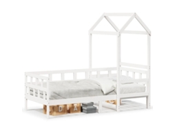 Day Bed, Day Beds Vidaxl Branco Madeira De Pinho (80 X 200 Cm)