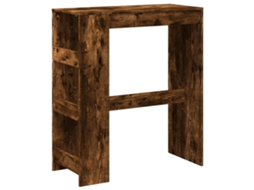 Mesa de Bar com Prateleiras Derivados de Madeira Carvalho Fumado MAISON EXCLUSIVE (51x50x103,5 cm)