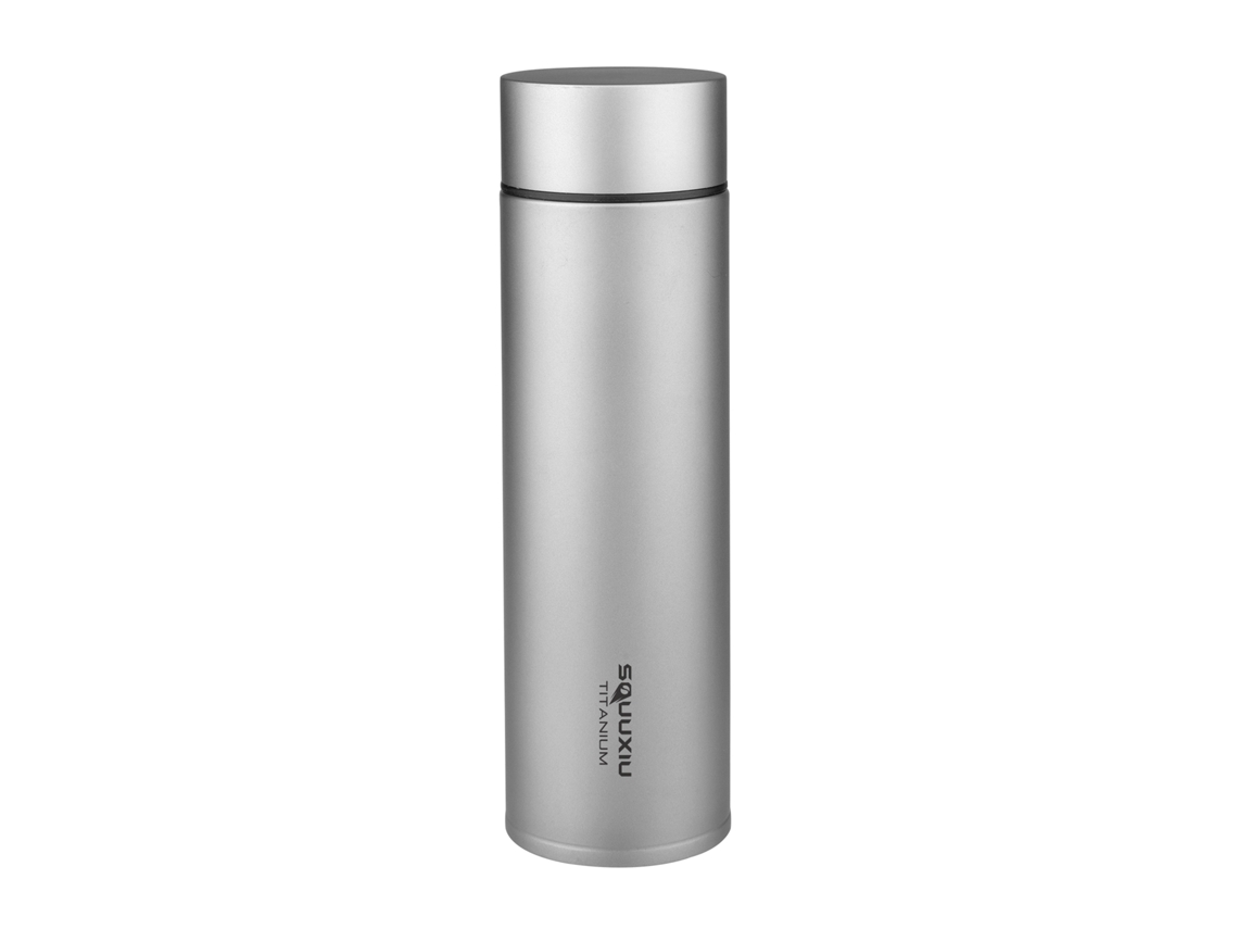Garrafa Térmica de Titânio 450ml com Filtro para Chá