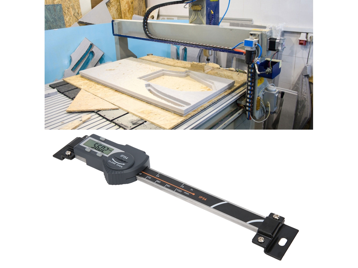 Paquímetro Digital Vernier Ferramenta De Medição Horizontal Régua Medição Industrial 0 100 Mm Slowmoose