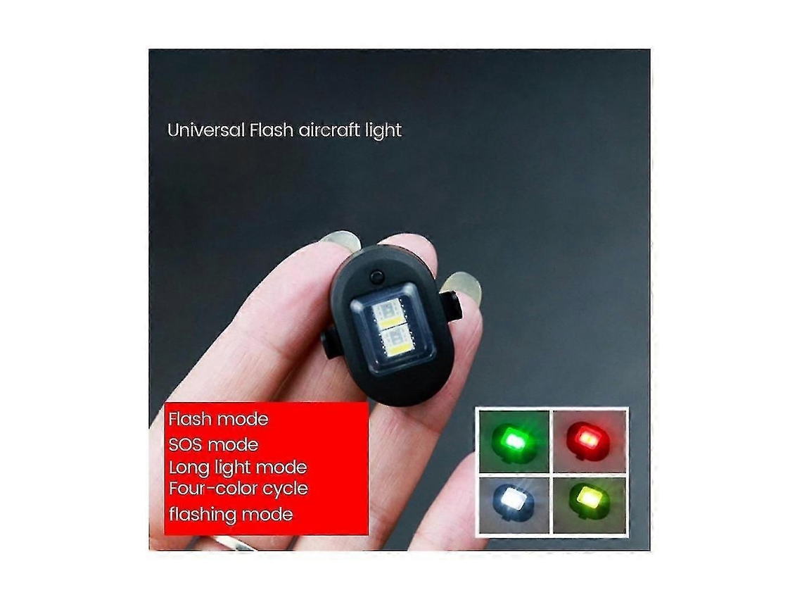 4 Pcs Universal Strobe Warning Light Usb Rechargeable Led Emergency Lights Drone Night Strobe Lamp